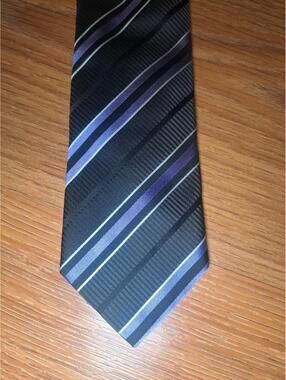 Hugo Boss 100% Silk Tie Black Multicolor Made in Italy